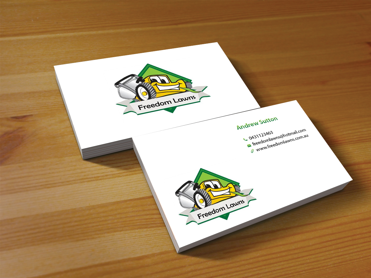 Business Card Design by Creations Box 2015 for Freedom Lawns | Design #9344640