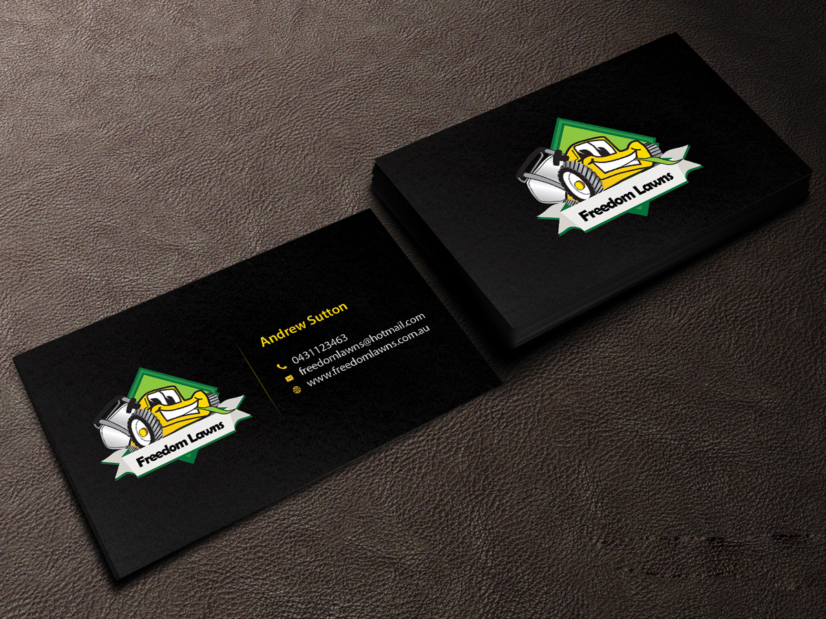 Business Card Design by Creations Box 2015 for Freedom Lawns | Design #9344645