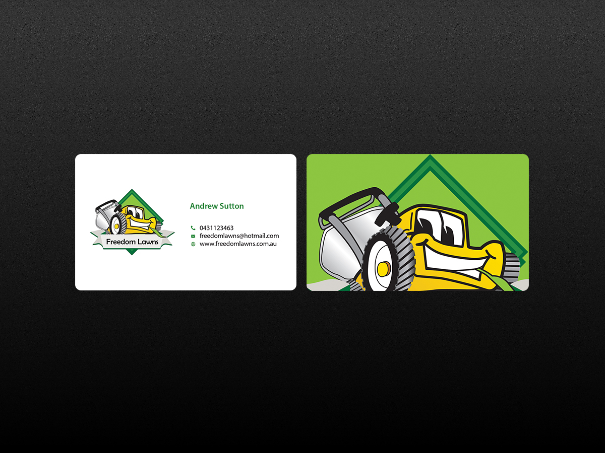 Design de Carte de Visite par Creations Box 2015 pour Freedom Lawns | Design #9344658