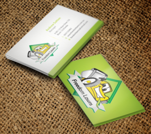 Business Card Design by primarydesigner2k9 for Freedom Lawns | Design #9356766