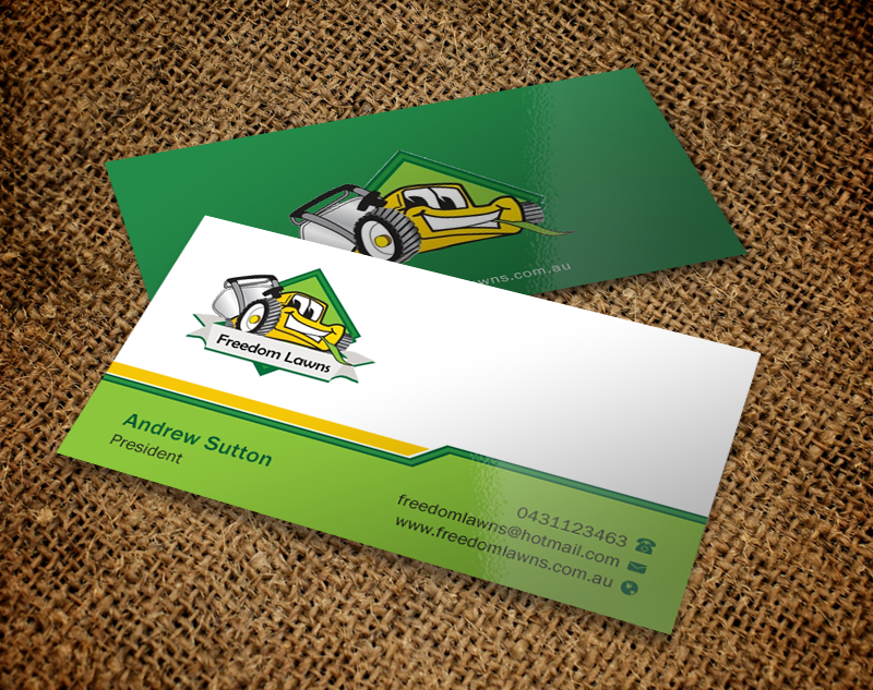 Business Card Design by Brand aid for Freedom Lawns | Design #9344347