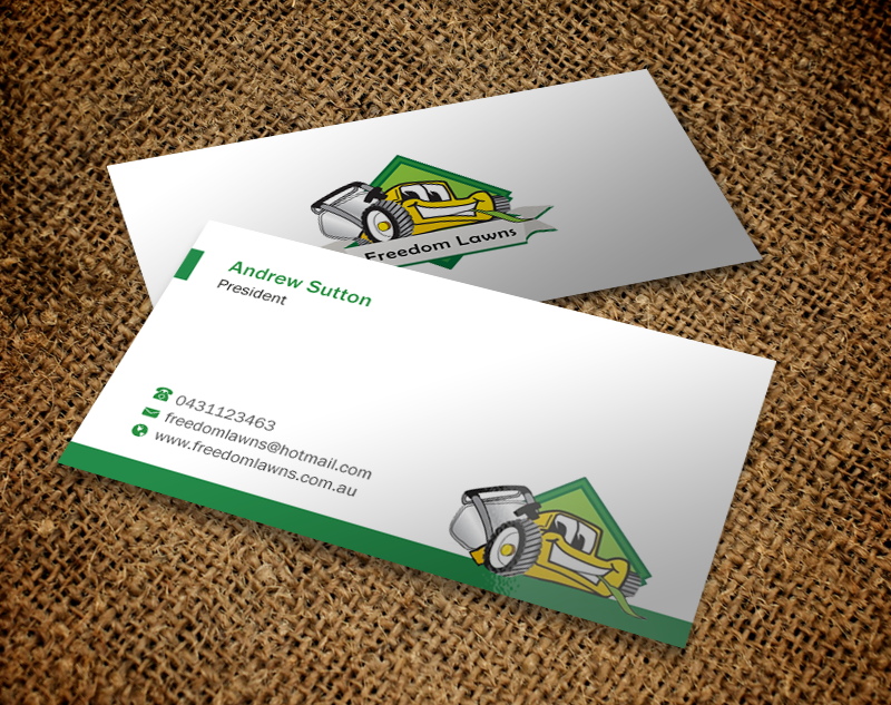 Business Card Design by Brand aid for Freedom Lawns | Design #9344351