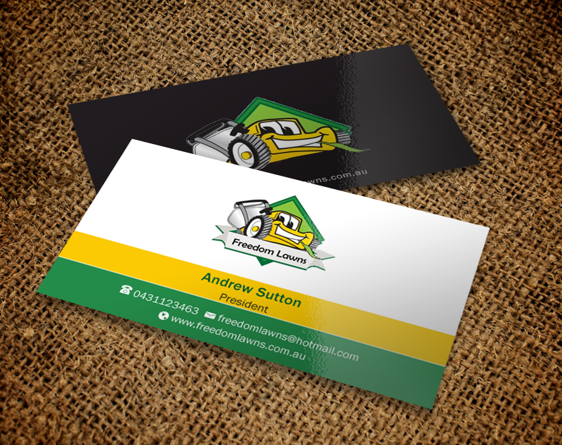 Business Card Design by Brand aid for Freedom Lawns | Design #9344356