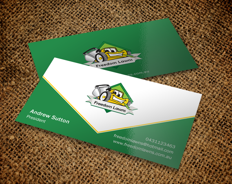 Business Card Design by Brand aid for Freedom Lawns | Design #9352778