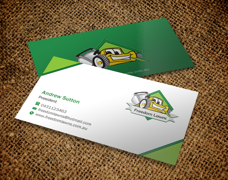 Business Card Design by Brand aid for Freedom Lawns | Design #9352784