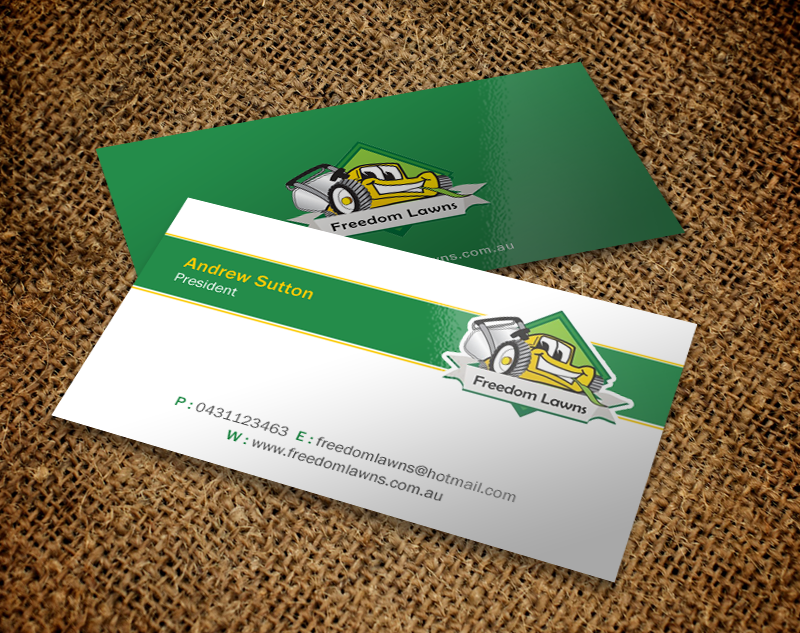 Business Card Design by Brand aid for Freedom Lawns | Design #9352785