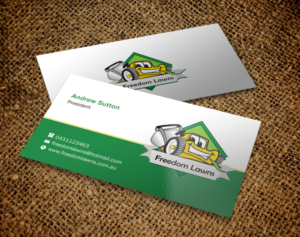 Business Card Design by Brand aid for Freedom Lawns | Design: #9352786
