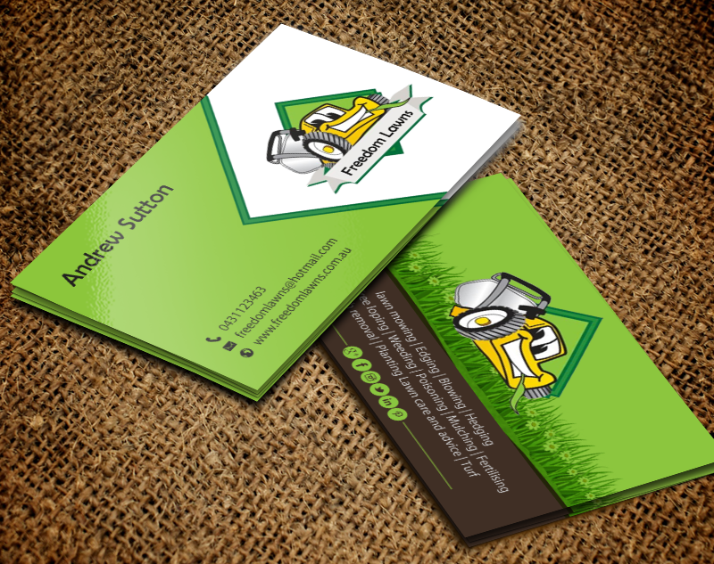 Visitenkarten-Design von chandrayaan.creative für Freedom Lawns | Design #9339429