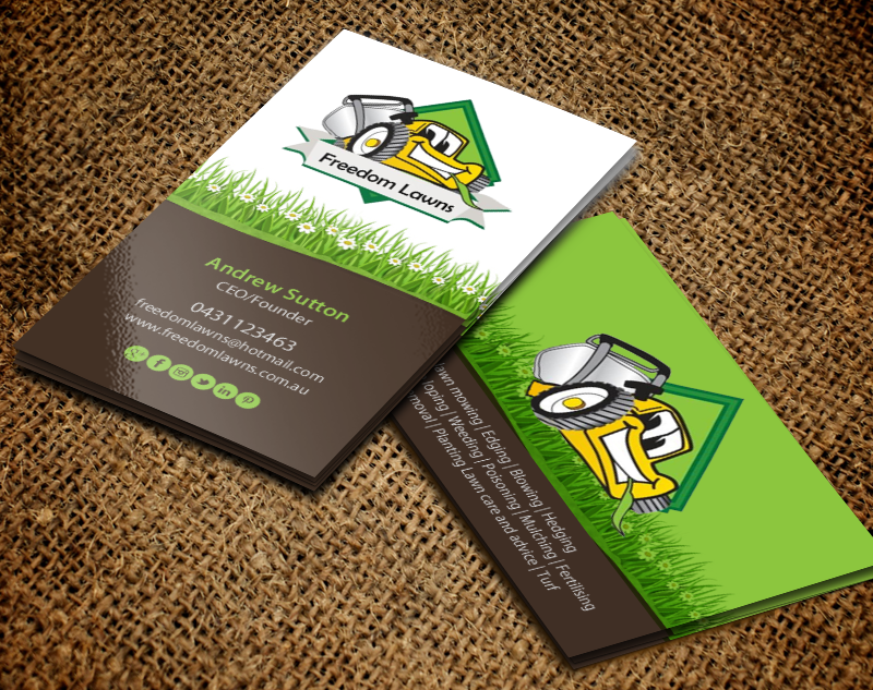 Design de Carte de Visite par chandrayaan.creative pour Freedom Lawns | Design #9339438