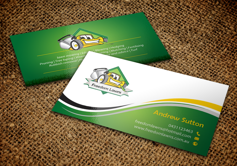 Design de Carte de Visite par chandrayaan.creative pour Freedom Lawns | Design #9344045