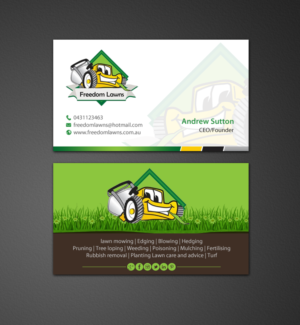 Design de Carte de Visite par chandrayaan.creative pour Freedom Lawns | Design : #9344052