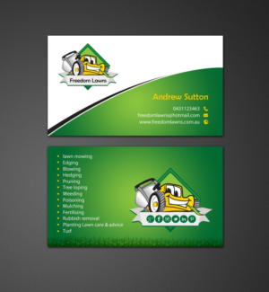 Design de Carte de Visite par chandrayaan.creative pour Freedom Lawns | Design : #9344054