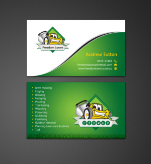 Design de Carte de Visite par chandrayaan.creative pour Freedom Lawns | Design : #9344055