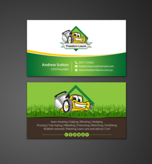 Design de Carte de Visite par chandrayaan.creative pour Freedom Lawns | Design : #9344056