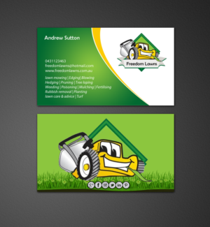 Business Card Design by chandrayaan.creative for Freedom Lawns | Design: #9349762