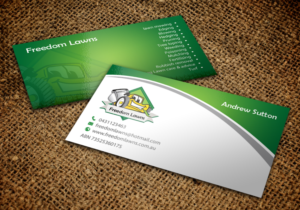 Business Card Design by chandrayaan.creative for Freedom Lawns | Design: #9431396