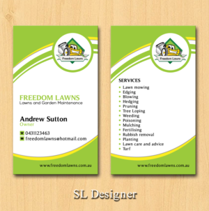 Business Card Design by SL Designer for Freedom Lawns | Design: #9331290