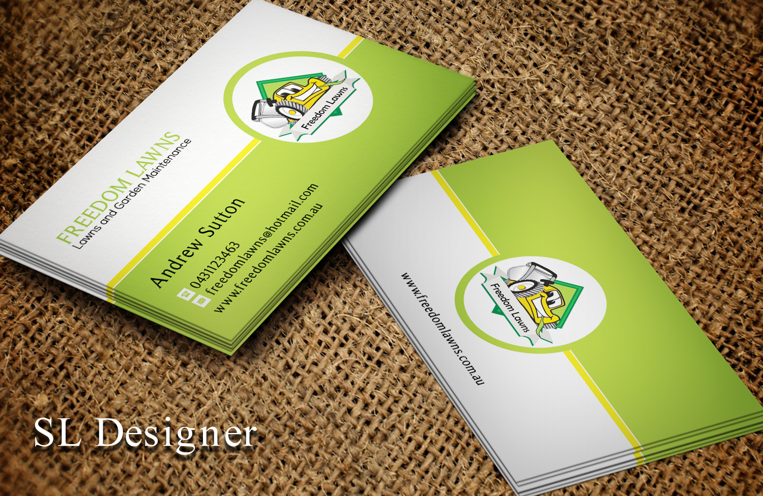 Design de Carte de Visite par SL Designer pour Freedom Lawns | Design #9331293