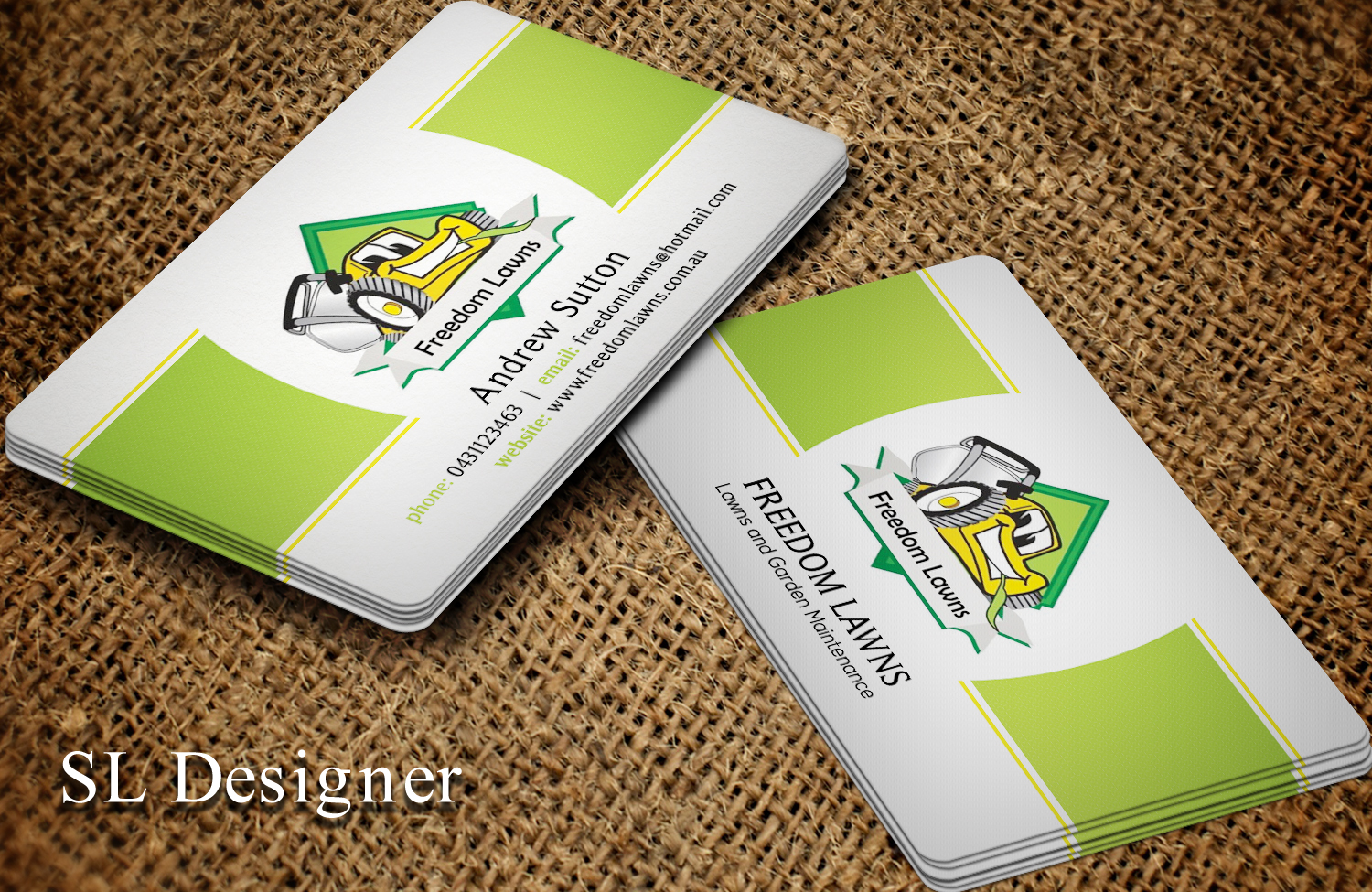 Business Card Design by SL Designer for Freedom Lawns | Design #9331296