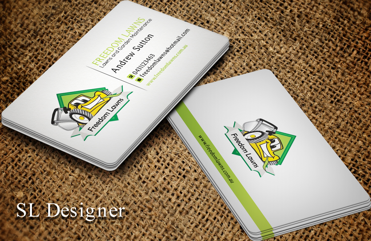 Design de Carte de Visite par SL Designer pour Freedom Lawns | Design #9331298