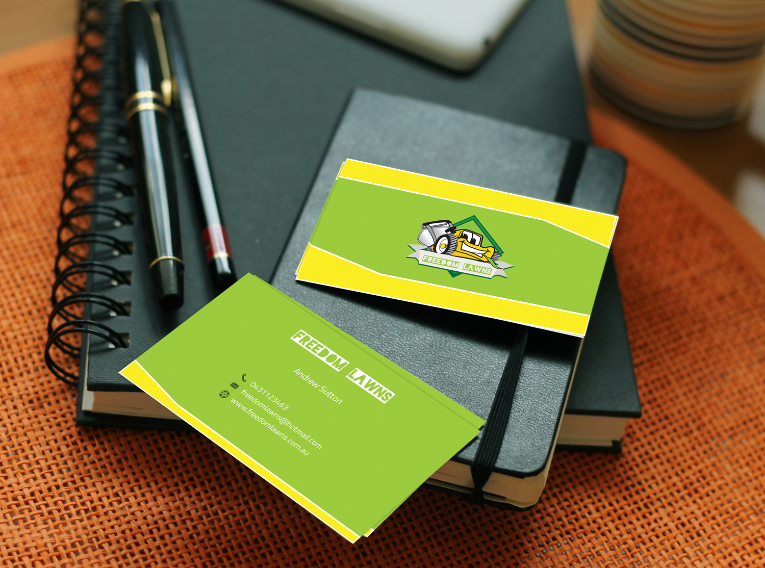 Business Card Design by Khaled Saifullah for Freedom Lawns | Design #9346537