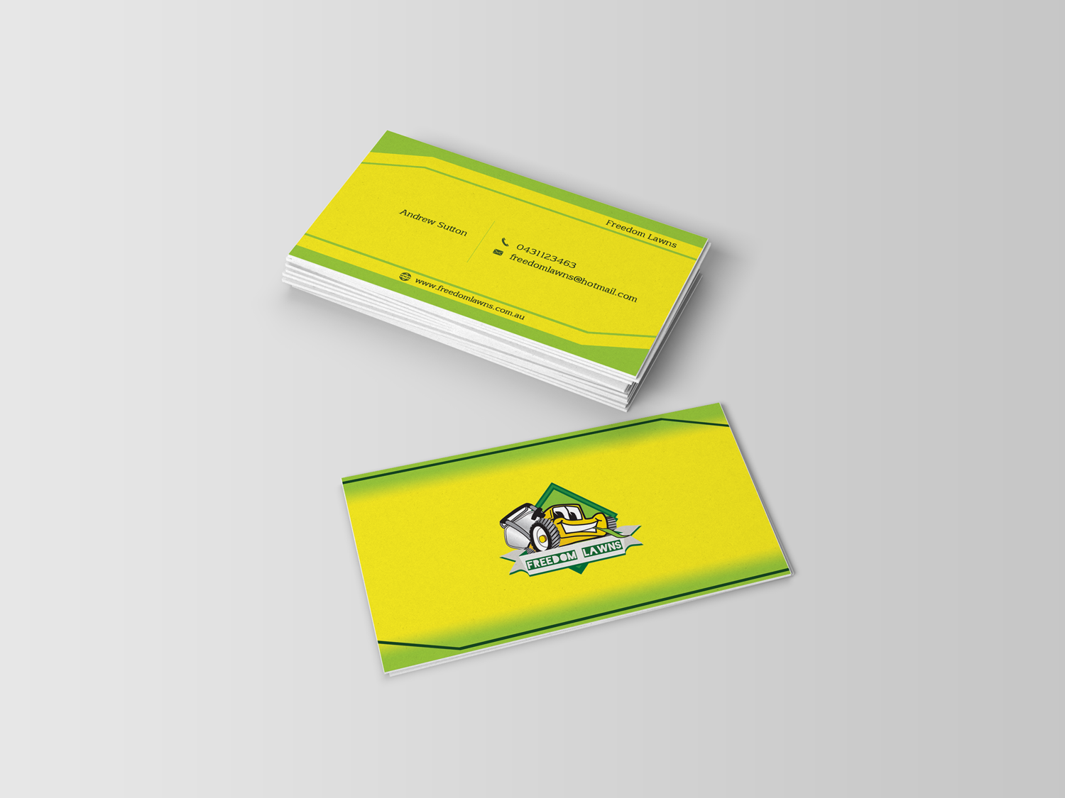 Business Card Design by Khaled Saifullah for Freedom Lawns | Design #9346935