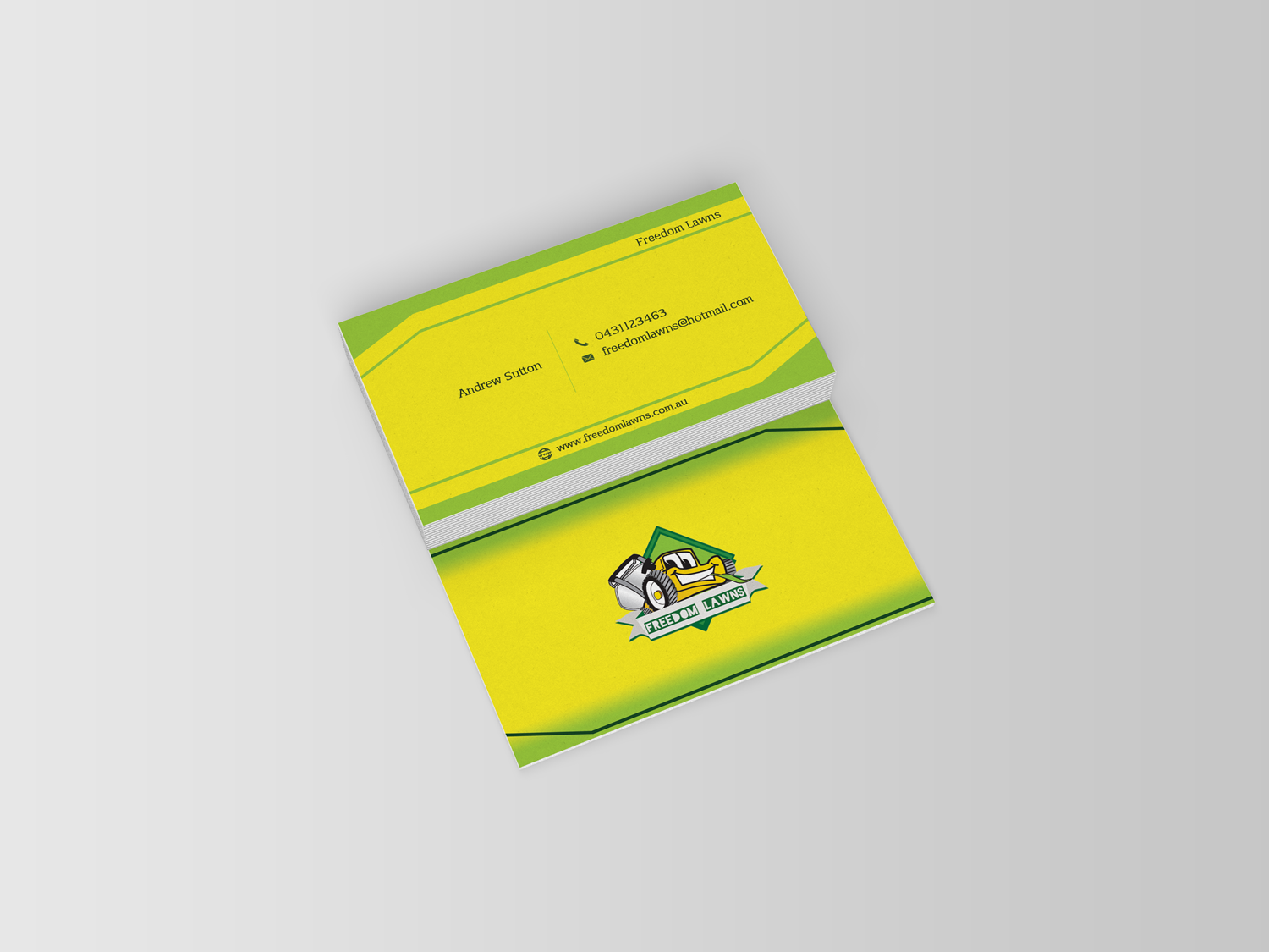 Business Card Design by Khaled Saifullah for Freedom Lawns | Design #9346940