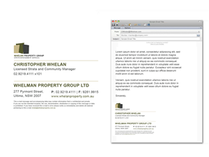 Schreibwaren-Design von masher für Whelan Property Group | Design #2052517