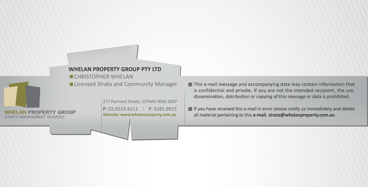 Conservative, Professional, It Company Stationery Design for Whelan Property Group by