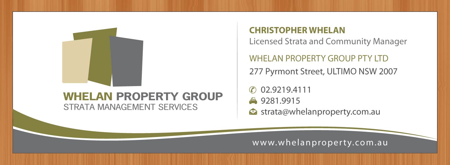 Diseño de Papelería por Sbss para Whelan Property Group | Diseño #2076108