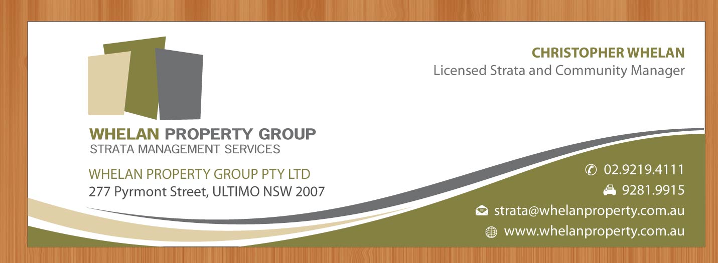 Stationery Design by Sbss for Whelan Property Group | Design #2076193