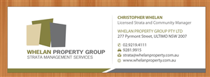 Diseño de Papelería por Sbss para Whelan Property Group | Diseño: #2076194