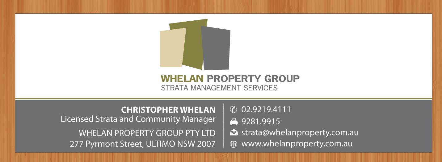 Diseño de Papelería por Sbss para Whelan Property Group | Diseño #2076195