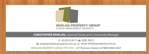 Diseño de Papelería por Sbss para Whelan Property Group | Diseño: #2076197