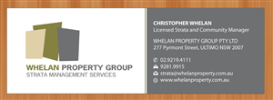 Diseño de Papelería por Sbss para Whelan Property Group | Diseño: #2076198