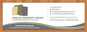 Diseño de Papelería por Sbss para Whelan Property Group | Diseño: #2076205