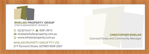 Diseño de Papelería por Sbss para Whelan Property Group | Diseño: #2076357