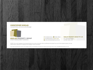 Schreibwaren-Design von Atvento Graphics für Whelan Property Group | Design #2319470