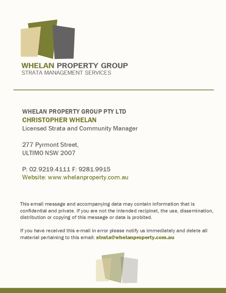 Diseño de Papelería por sgarchdesign para Whelan Property Group | Diseño #2090380