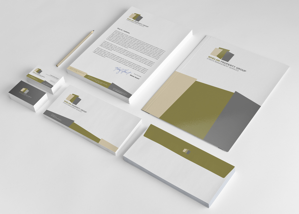Stationery Design by logodentity for Whelan Property Group | Design #2054555