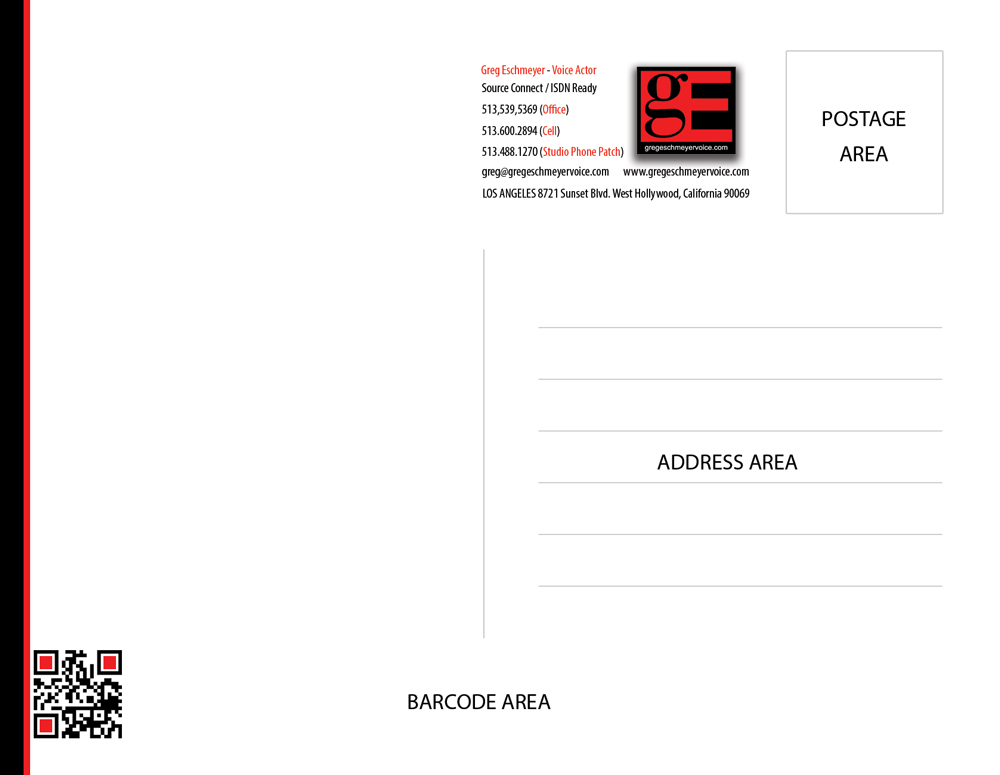 Design de Carte Postale par Selda pour GregEschmeyerVoice | Design #9335109