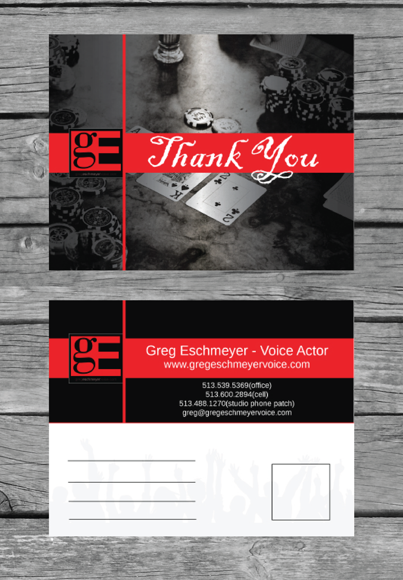 Design de Carte Postale par nyky pour GregEschmeyerVoice | Design #9352244