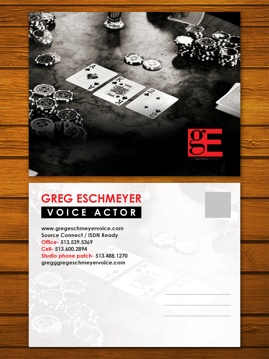 Design de Carte Postale par debdesign pour GregEschmeyerVoice | Design #9352226