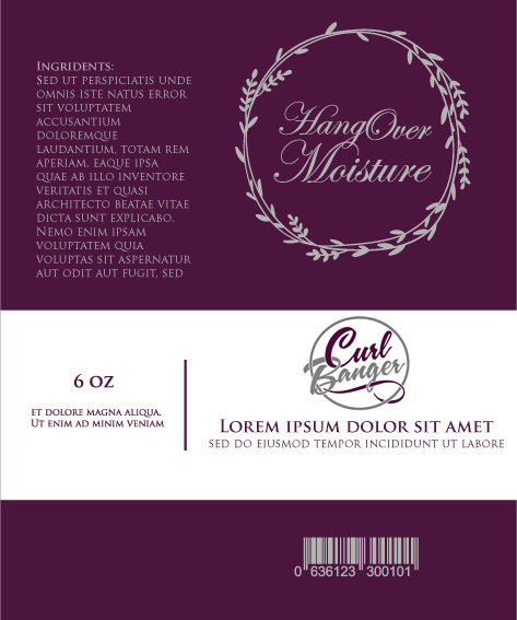 Diseño de Etiqueta por Ideera para Curl Banger | Diseño #9392760