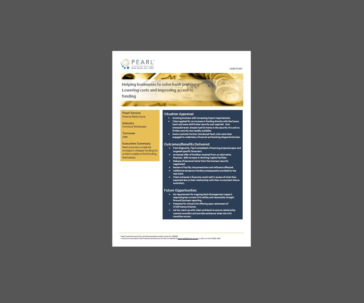 Flyer-Design von HXeight für Pearl Financial Services Pty Ltd | Design #2065729