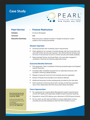 Flyer Design by nng for Pearl Financial Services Pty Ltd | Design #2062098