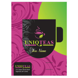 Modern Label for Loose Tea pouches on 4.5x6 Label  | Diseño de Empaque por Vishal Vishwakarma 