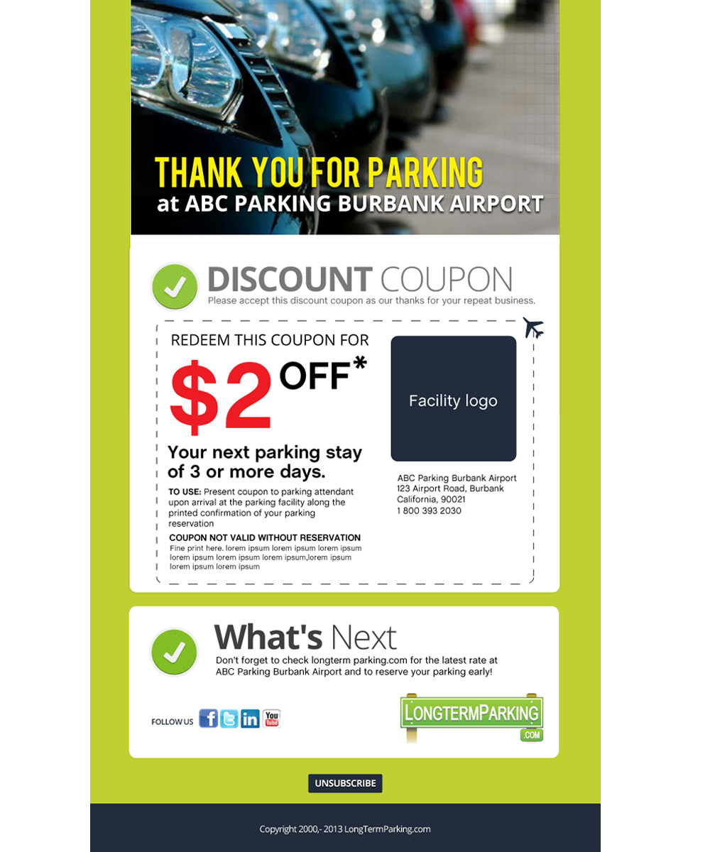Web Design by Sucre for LongtermParking.com | Design #2088669
