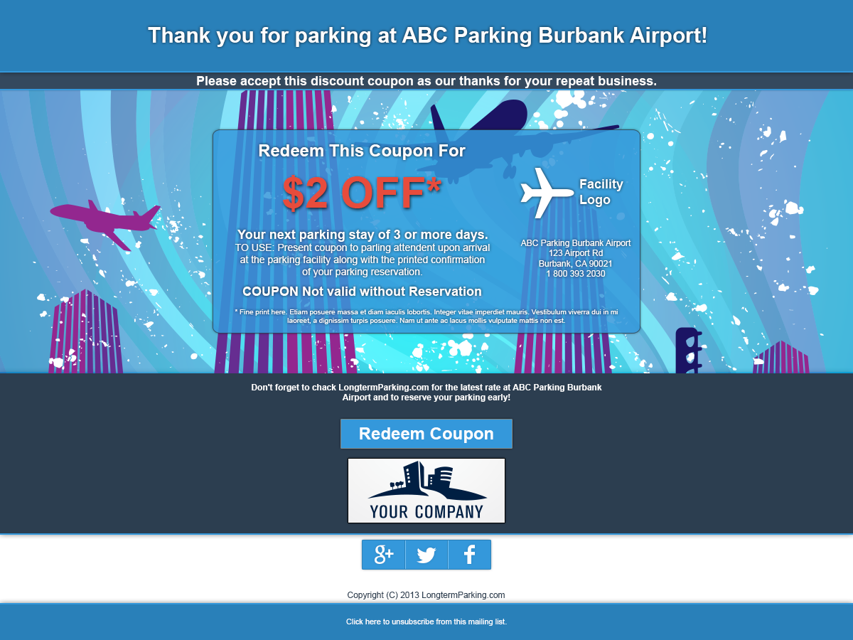 Web Design by Azenko for LongtermParking.com | Design #2054316