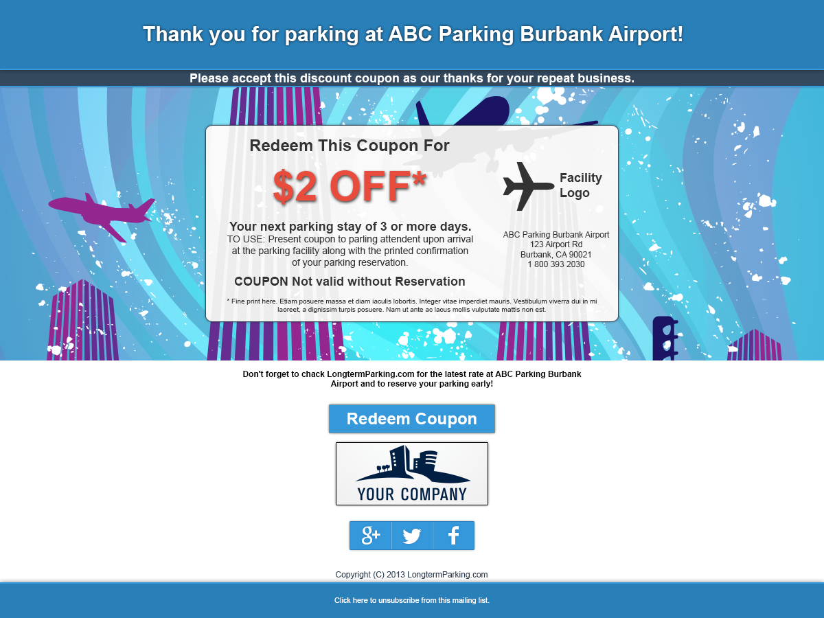 Web Design by Azenko for LongtermParking.com | Design #2056982